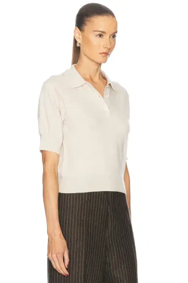 ÉTERNE Journey Cashmere Polo Top | Thumbnail 2 ÉTERNE Journey Cashmere Polo Top | Thumbnail 2