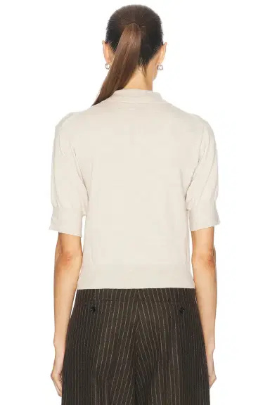 ÉTERNE Journey Cashmere Polo Top | Thumbnail 3 ÉTERNE Journey Cashmere Polo Top | Thumbnail 3