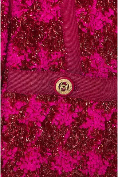 Chanel Chanel Shimmer Houndstooth Tweed Jacket | Thumbnail 5