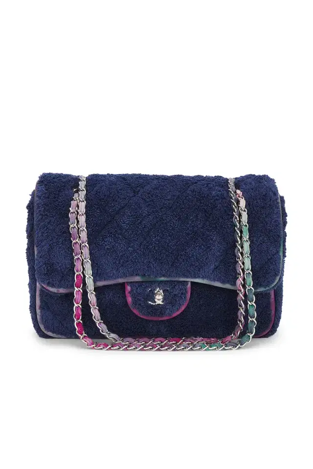 chanel Chanel Terry Cloth Maxi Flap Bag
