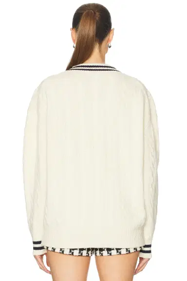 Daughter Slouchy Cricket V-Neck Cable Sweater | Thumbnail 3 Daughter Slouchy Cricket V-Neck Cable Sweater | Thumbnail 3