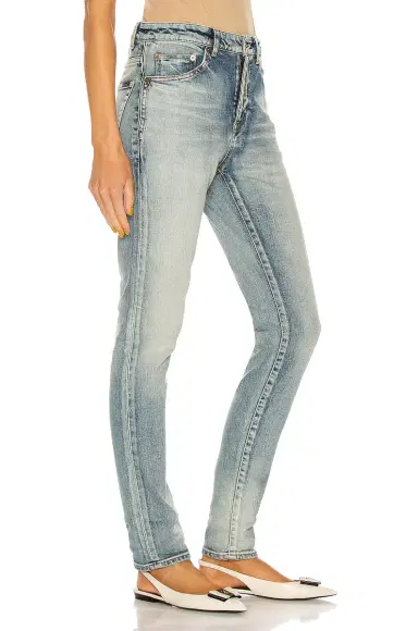 Saint Laurent Medium Waist Skinny Jeans | Thumbnail 2