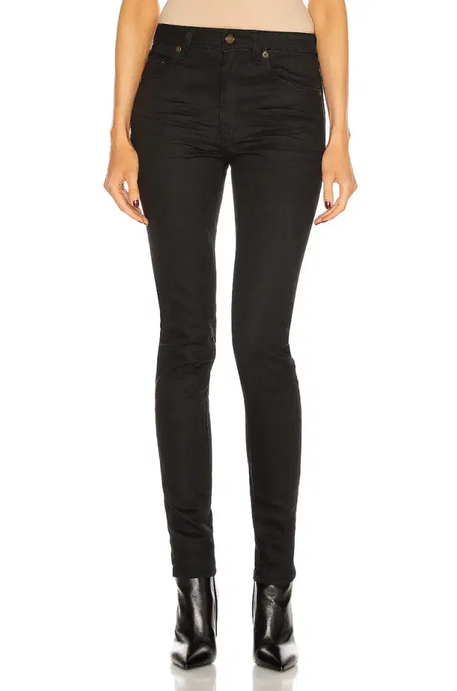 Saint Laurent Medium Waist Skinny Jeans