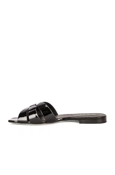 Saint Laurent Tribute Nu Pieds Patent Leather Flat Sandals | Thumbnail 5 Saint Laurent Tribute Nu Pieds Patent Leather Flat Sandals | Thumbnail 5