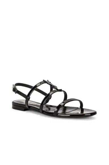 Saint Laurent Cassandra Flat Sandal | Thumbnail 3 Saint Laurent Cassandra Flat Sandal | Thumbnail 3