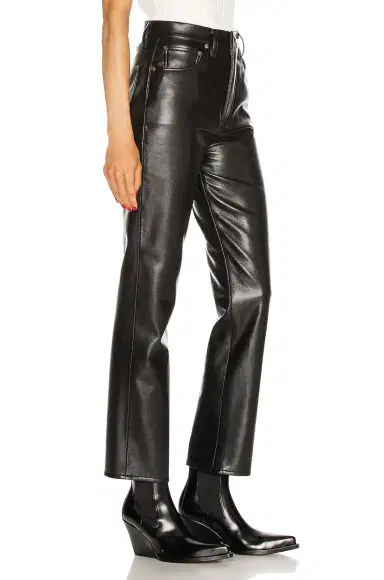 AGOLDE Faux Leather Fitted 90's | Thumbnail 4 AGOLDE Faux Leather Fitted 90's | Thumbnail 4