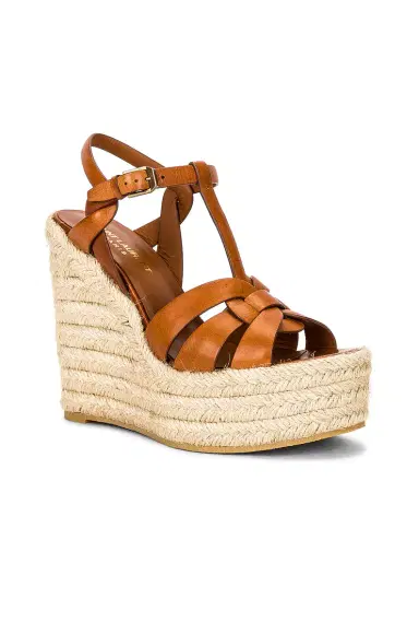 Saint Laurent Tribute Espadrille Wedge Sandals | Thumbnail 2