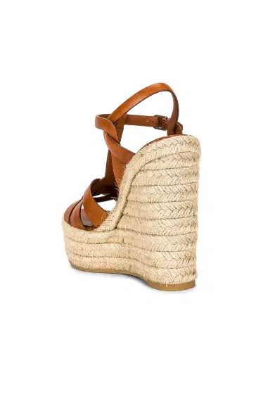 Saint Laurent Tribute Espadrille Wedge Sandals | Thumbnail 3