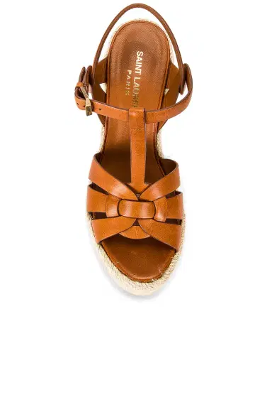 Saint Laurent Tribute Espadrille Wedge Sandals | Thumbnail 4