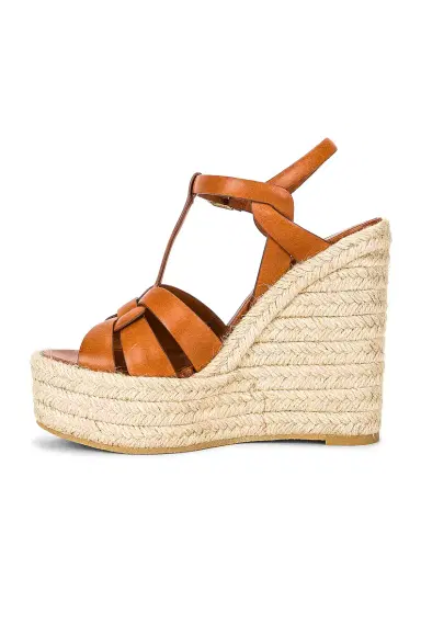 Saint Laurent Tribute Espadrille Wedge Sandals | Thumbnail 5