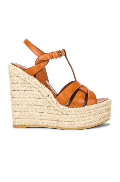 Saint Laurent Tribute Espadrille Wedge Sandals | Thumbnail 1