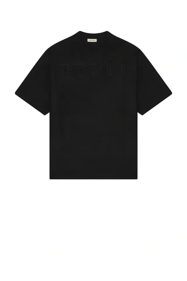 Fear of god Boiled Wool Logo Patch Short Sleeve Tee