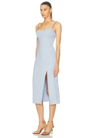 Carolina Herrera Chain Strap Midi Dress | Thumbnail 3 Carolina Herrera Chain Strap Midi Dress | Thumbnail 3