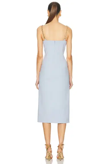 Carolina Herrera Chain Strap Midi Dress | Thumbnail 4 Carolina Herrera Chain Strap Midi Dress | Thumbnail 4