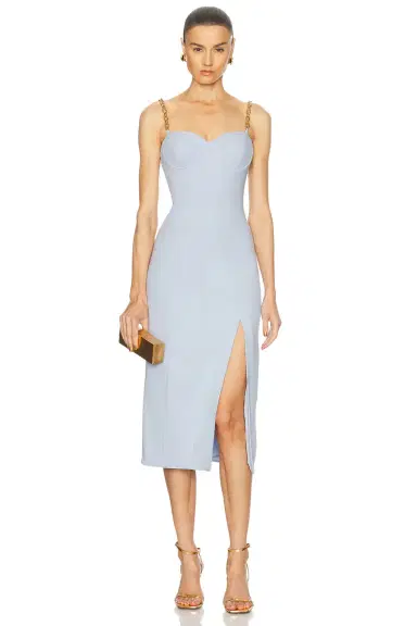 Carolina Herrera Chain Strap Midi Dress | Thumbnail 1 Carolina Herrera Chain Strap Midi Dress | Thumbnail 1
