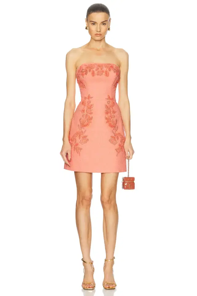 Carolina Herrera Strapless Mini Dress