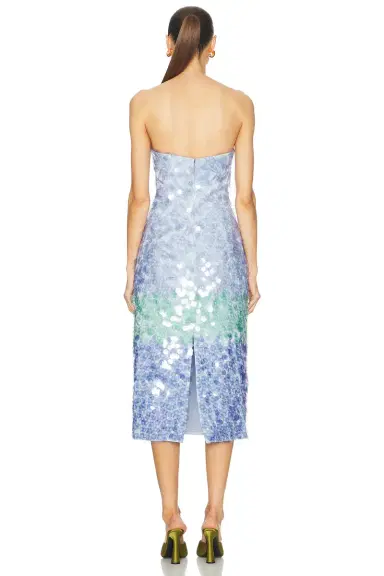 Carolina Herrera Strapless Midi Dress | Thumbnail 3 Carolina Herrera Strapless Midi Dress | Thumbnail 3