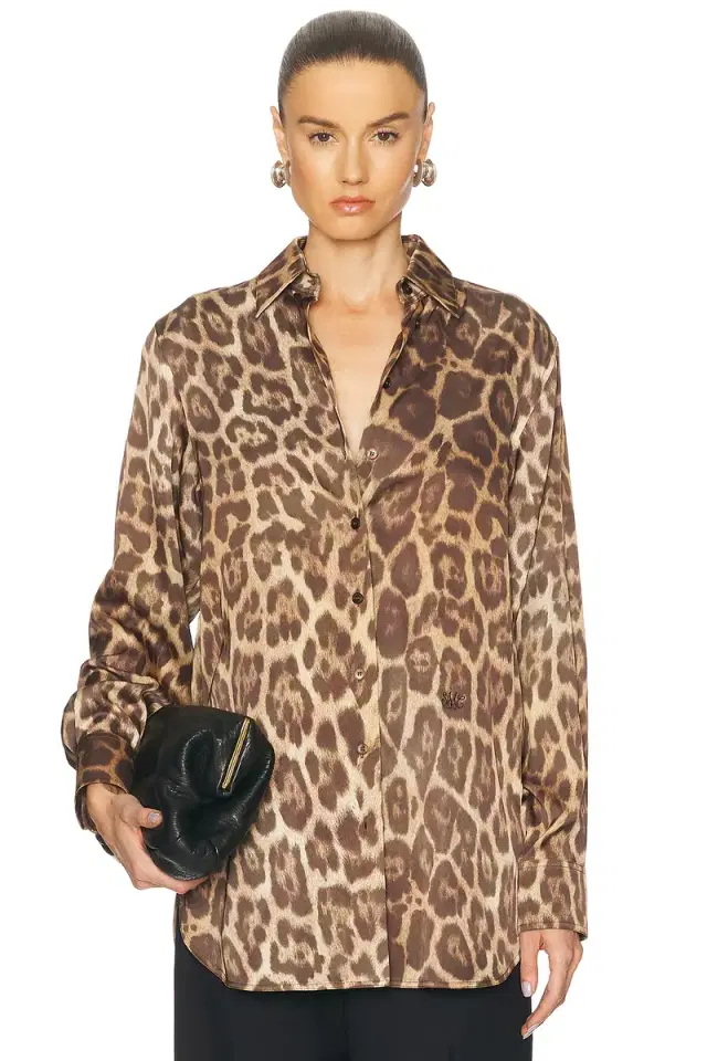 Stella McCartney Leopard Print Shirt