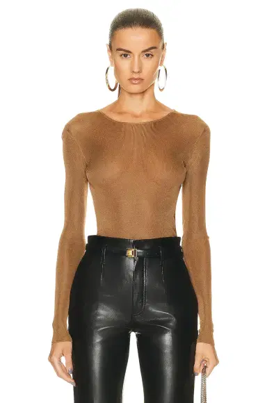 Saint Laurent Long Sleeve Sweater | Thumbnail 1 Saint Laurent Long Sleeve Sweater | Thumbnail 1
