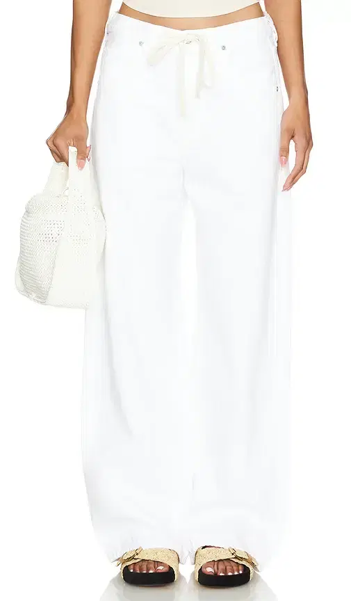 Brynn Drawstring Wide Leg Jeans