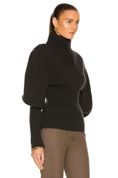 Bottega Veneta Wool Exaggerated Sleeves Sweater | Thumbnail 2 Bottega Veneta Wool Exaggerated Sleeves Sweater | Thumbnail 2
