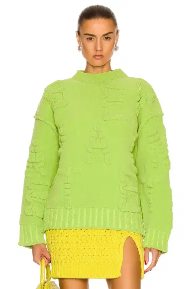 Bottega Veneta Alphabet Chenille Knit Sweater | Thumbnail 1 Bottega Veneta Alphabet Chenille Knit Sweater | Thumbnail 1