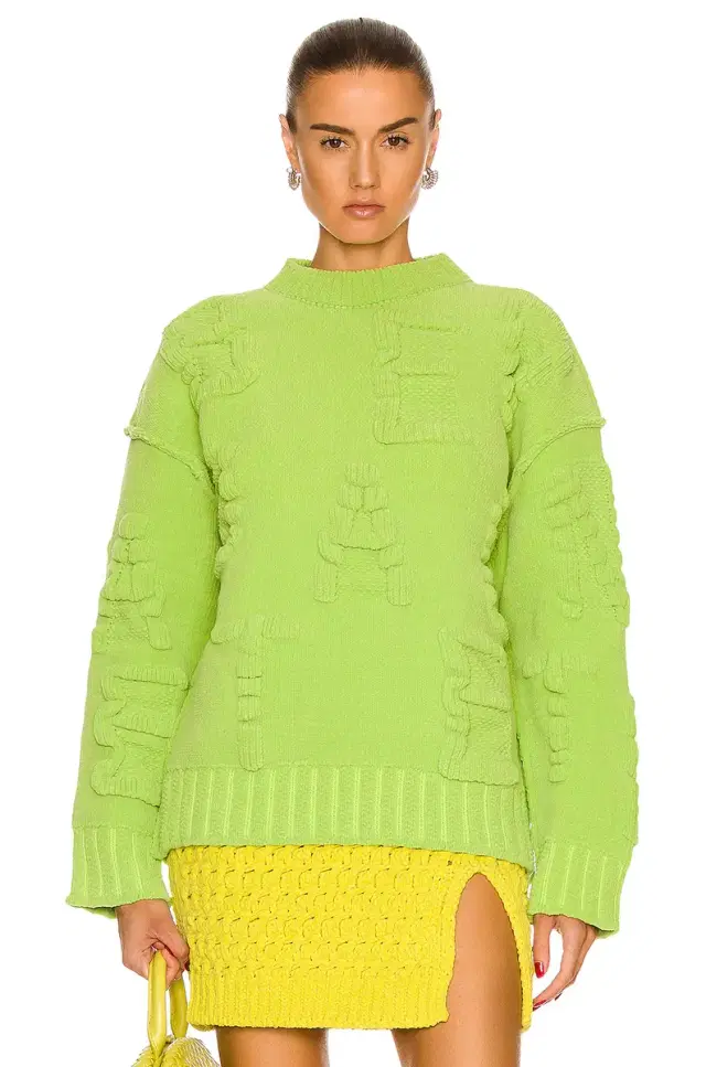Alphabet Chenille Knit Sweater