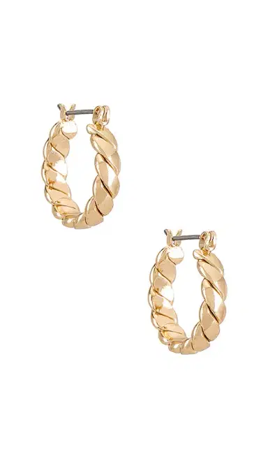 Ettika Twist Hoop Earrings | Thumbnail 1 Ettika Twist Hoop Earrings | Thumbnail 1