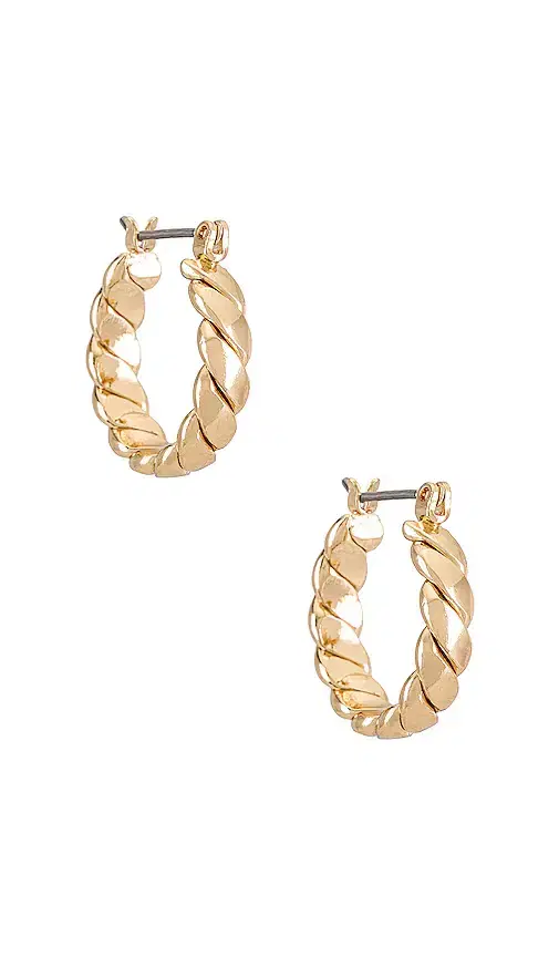 Ettika Twist Hoop Earrings