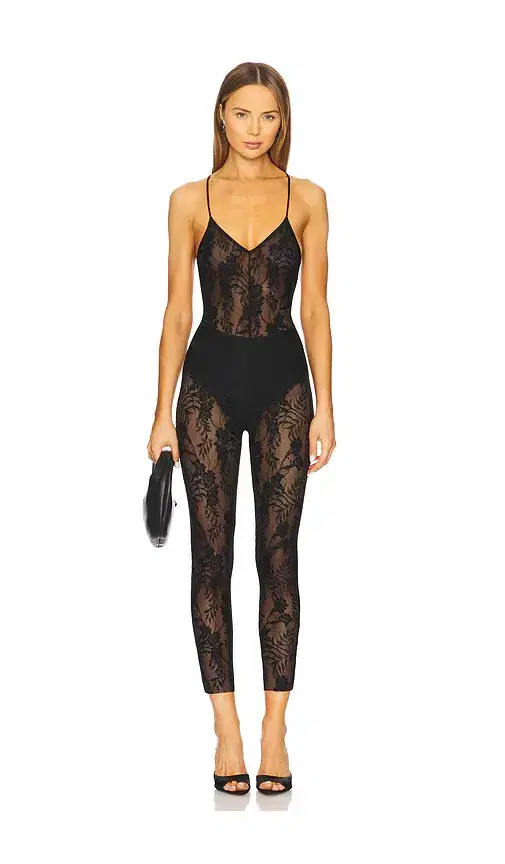 Norma Kamali Low Back Fara Slip Catsuit