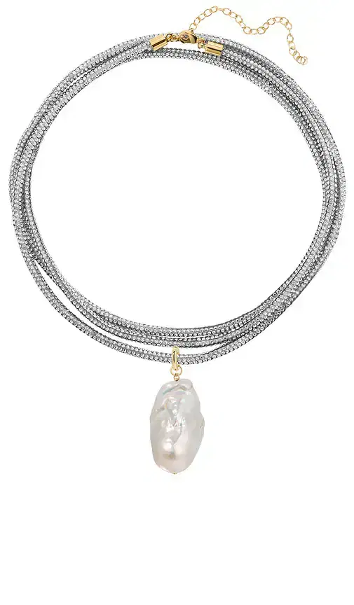 Lili Claspe Raya Pearl Wrap Necklace