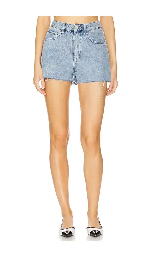 Denim High Rise Short