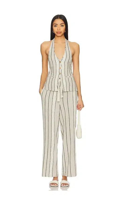 Free People x free-est Take Me To Paris Striped Set In Rocky Stripe