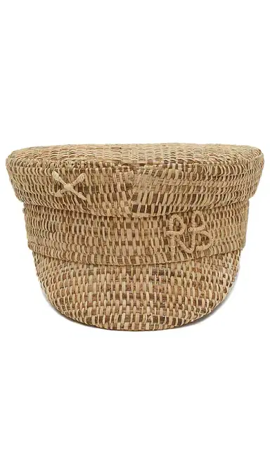 Ruslan Baginskiy Monogram Embellished Baker Boy Cap | Thumbnail 1 Ruslan Baginskiy Monogram Embellished Baker Boy Cap | Thumbnail 1