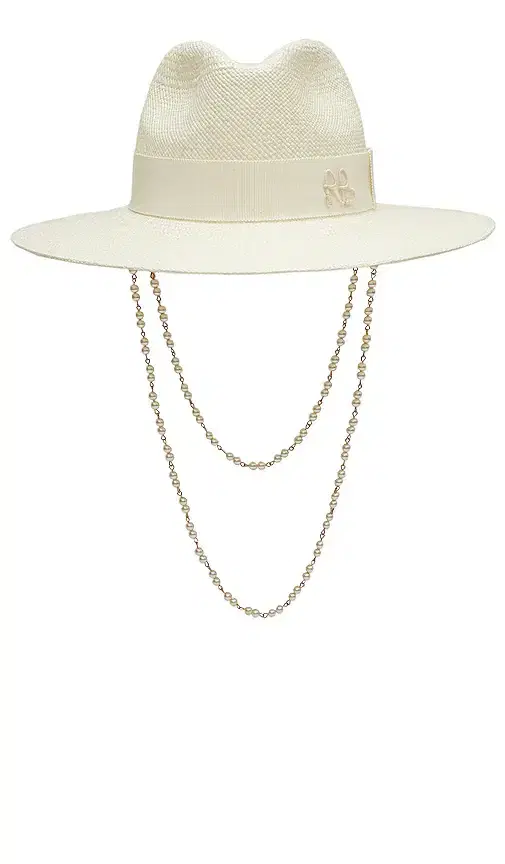Ruslan Baginskiy Double Chain Strap Fedora Hat
