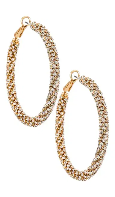 Ettika Crystal Hoop Earrings | Thumbnail 1 Ettika Crystal Hoop Earrings | Thumbnail 1