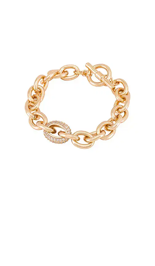True To You 18k Gold Plated Chain Bracelet
