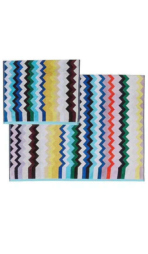 Missoni Home Carlie 2 Piece Bath & Hand Towel Set