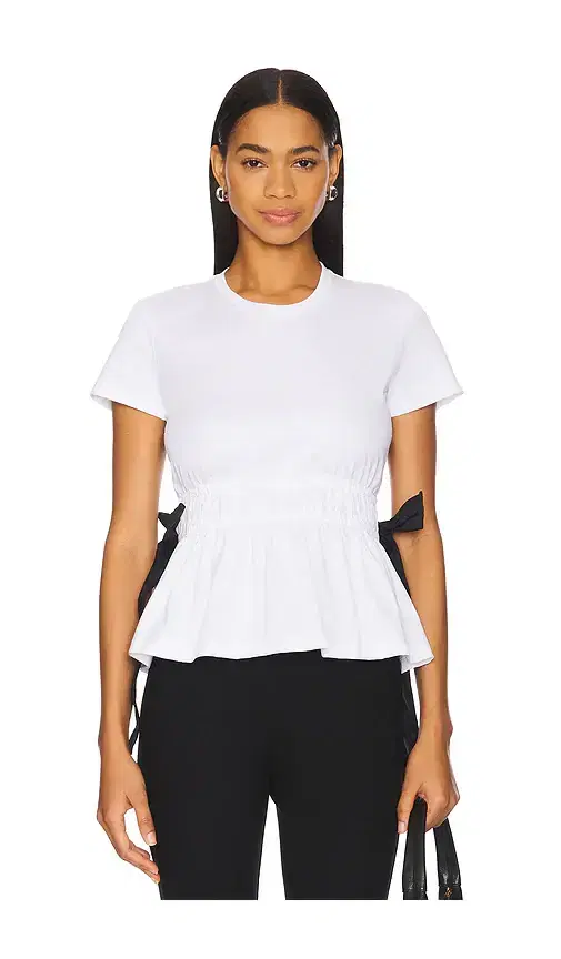 Marques ' Almeida Gathered Cap Sleeve T-shirt