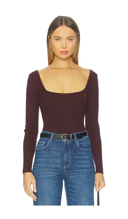 Amalia Square Neck Bodysuit
