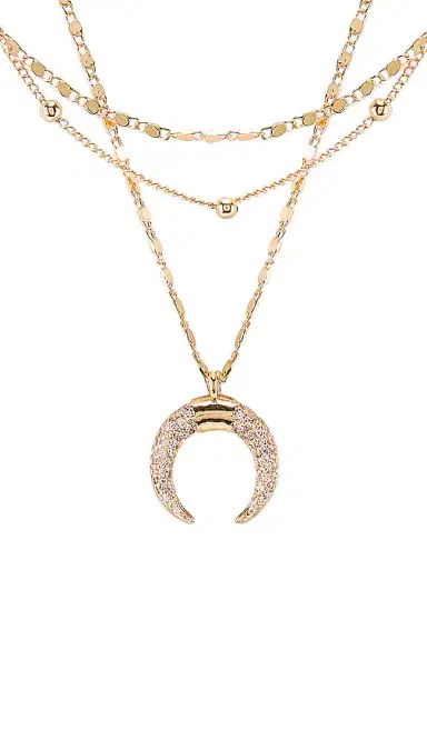 Ettika Layered Moon Necklace | Thumbnail 2 Ettika Layered Moon Necklace | Thumbnail 2