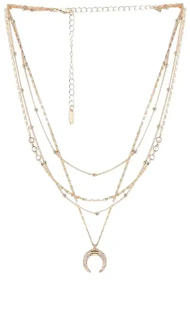Ettika Layered Moon Necklace | Thumbnail 1 Ettika Layered Moon Necklace | Thumbnail 1