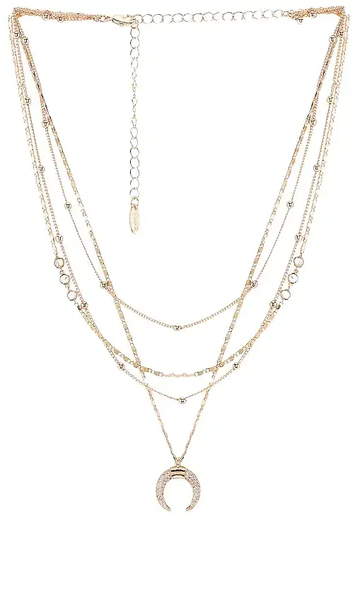 Ettika Layered Moon Necklace