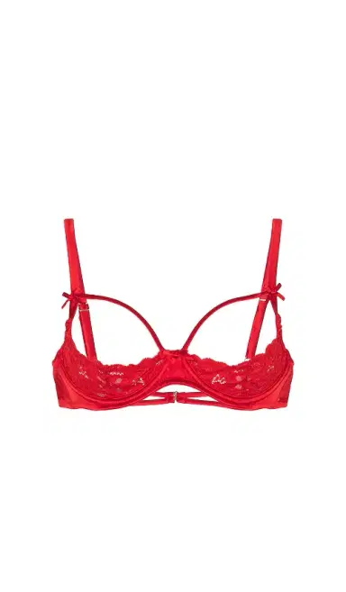 Fleur du Mal Charlotte Peekaboo Bra | Thumbnail 1 Fleur du Mal Charlotte Peekaboo Bra | Thumbnail 1