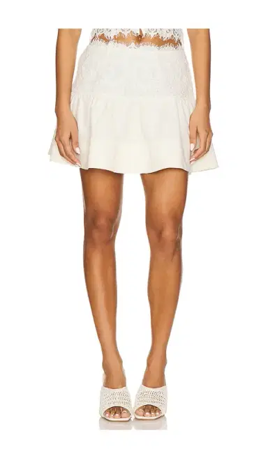 For Love & Lemons Doily Lace Mini Skirt | Thumbnail 1