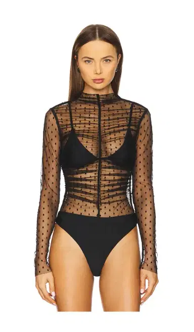 MAJORELLE Astrid Sheer Bodysuit | Thumbnail 2 MAJORELLE Astrid Sheer Bodysuit | Thumbnail 2