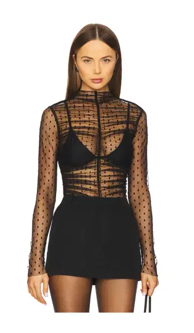 MAJORELLE Astrid Sheer Bodysuit | Thumbnail 1 MAJORELLE Astrid Sheer Bodysuit | Thumbnail 1