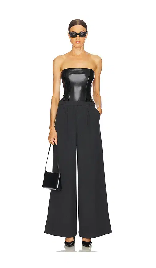 WeWoreWhat Corset Wide Leg Jumpsuit