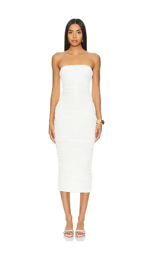 SEROYA Martha Strapless Midi Dress