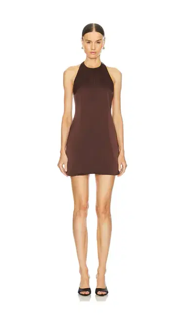 SEROYA Riviera Satin Mini Dress | Thumbnail 2